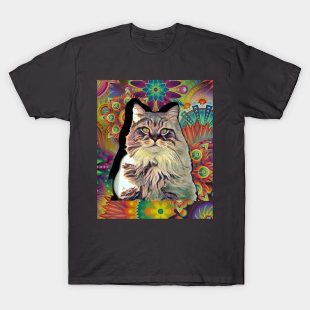 TOBY cat pattern T-Shirt by PersianFMts